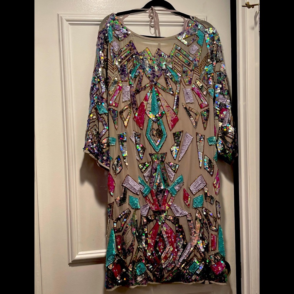 ASOS Curve Sequin Shift Dress